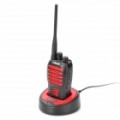 CHIERDA CD-528 5W 400 ~ 470 MHz 16-CH Walkie Talkie - vermelho + preto