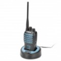 CHIERDA CD-528 5W 400 ~ 470 MHz 16-CH Walkie Talkie - azul + preto