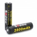 Soshine 18650 3.7 v 2800mAh baterias de Li-ion recarregável com bateria caso (par)