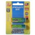 Pisen 2500mAh Ni-MH recarregável AA baterias (Pack de bateria-2)