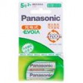 Genuíno Panasonic 1, 2V 2000mAh Ni-MH AA pilhas recarregáveis (2-Pack)