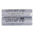 UltraFire protegida 18650 3.7 v 2400mAh baterias (2-Pack)