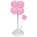 Bonito sorte Leaf Clover em forma 2-modo 16-LED Super brilhante branca luz lâmpada - Pink (3 * AA/USB Powered)