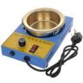 300W temperatura controlada solda Pot - azul + dourado (220V)