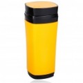 USB recarregável aquecido agitação automática mais quente Caneca café Copa - amarelo (130 ml)