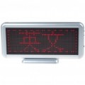 Recarregável 16 x 48 vermelho LED Digital Display Desktop Board