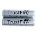 TrustFire protegido por bateria de lítio 18650 (2-Pack-2400mAh cinza)