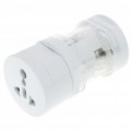 Compact Universal Travel Power Plug adaptador - branco (Reino Unido/EUA/EUR)