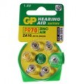 GP PR70/ZA10 zinco ar 1.4V baterias para aparelho auditivo (6-Pack)