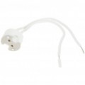 MR16 Bulbo claro fio conector soquete - branco