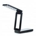 Recarregável USB iPhone estilo 16-LED 2-modo branco luz Folding Desk Lamp - preto