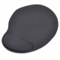 Ergonomicamente pulso resto Mouse Pad - preto