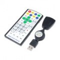 Super compacto Media Center IR Remote Controlador com receptor USB