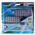 Vermelho/azul 2 * 22-LED decorativa carro leves painéis (DC 12V/2-Pack)