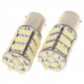 BA15S 1156 3.25W 6500K 216-lúmen 54-3528 SMD LED branco lâmpada (DC 12V/par)