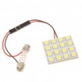 31 Ajustável ~ 44 mm 3W 6500K 192-lúmen 16-5050 SMD LED branco lâmpada (DC 12V)