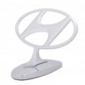 Hyundai decorativa Stand Badge emblema adesivo - prata