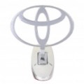 Decorativo Toyota Stand Badge emblema adesivo - prata