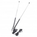 Universal Car antena com amplificador receptor de TV - preto