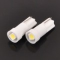 T5 0.14W 8000K 9-lúmen 3528 SMD LED branco lâmpadas (DC 12 ~ 14V/par)