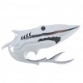 Decorativas Cool 3D tubarão estilo alumínio Alloy Badge emblema adesivo para carro