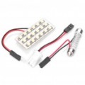 27 ~ 41 mm ajustável 3.6W 18-LED 288LM 3000-3500K quente branco lâmpadas para carro