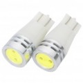 T10 0.5 com 30LM 6500K carro branco LED Light Bulbs (DC 12V / par)