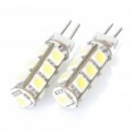 G4 2,6 com lúmen 195-Lumen 13-5050 SMD LED branco lâmpada (12V DC / par)