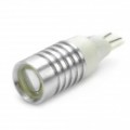 Lente convexa de T15 3W 7000K 110-lúmen 1-LED branco lâmpada para automóvel (DC 8 ~ 30V)