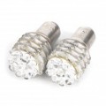 1157 2.25W 45-LED luz vermelha carro girando as luzes de travagem (DC 12V / par)