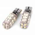 T10 0.5Wx28 1206-SMD LED 336LM branco carro luz porta / leitura lâmpada (12V DC / par)