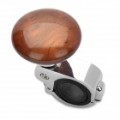 Carro volante Spinner Knob Power Handle Grip Ball - prata + Brown