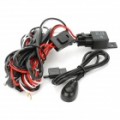 H3 55W carro luzes Wiring Harness Kit c / fusível / Switch (DC 12V)