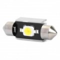 Lâmpada de carro luz 36mm 2W 6500K 110-lúmen 1-7060 SMD LED branco (DC 12 ~ 18V)