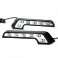 0.6W 6000 ~ 6700K 120LM 6-branco luz carro Daytime Running Light lâmpadas LED (DC 12V ou 24V / par)