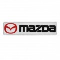 Decorativas Mazda estilo Metal carro adesivo do logotipo - preto + prata