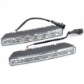 12W 6000 ~ 6500K 80 ~ 90-lúmen 12-LED branco luz carro diurna lâmpadas (DC 12V / par)