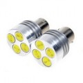 Carro freio prata Light 4 LED 2W DC12V (2-Pack)