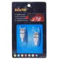 T10 0.75W 12V luz vermelha 5-LED carro Turning sinal lâmpada - branco (2-Pack)