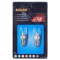 BAQS 0.75W 12V branco luz 5 LED carro passando sinal lâmpada - prata (2-Pack)