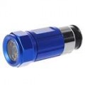 Carro isqueiro soquete 0.5 com recarregável Mini LED Flashlight (Blue)