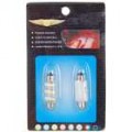 39 mm 12-LED branco luz Dome carro lâmpadas (DC 12V/2-Pack)