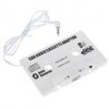 Universal Car Audio Cassette adaptador para MP3/MP3/celulares/iPod - White (3.5 mm Jack)