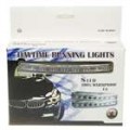 Universal impermeável branca 8-LED 120-lúmen diurna nevoeiro luzes para carro (par)