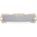 Encantador carro decoração Shinning Crystal espelho retrovisor - branco