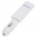 Cigarro do carro psto 800mA USB adaptador/carregador - branco (DC 12 ~ 24V)