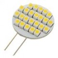 G4 1,2 com 108-lúmen 3500K 24-SMD LED carro quente branco lâmpada (DC 12V)