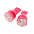 5-LED luzes de sinalização do veículo 2-Pack (12V T15 vermelho)