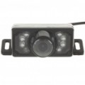 Impermeável 300 K Pixel veículo carro Rear View Camera vídeo com 7-LED Night Vision (12V/NTSC)