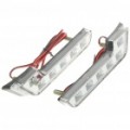 3.5W 12000MCD lúmen branco acender luzes de diurna de 12-LED para carro (par/DC 12V)